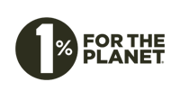 Logo of 1% for the Planet on a white background